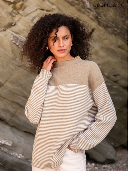 Celtic & Co. Felted Funnel Neck Jumper (F65472) | £115