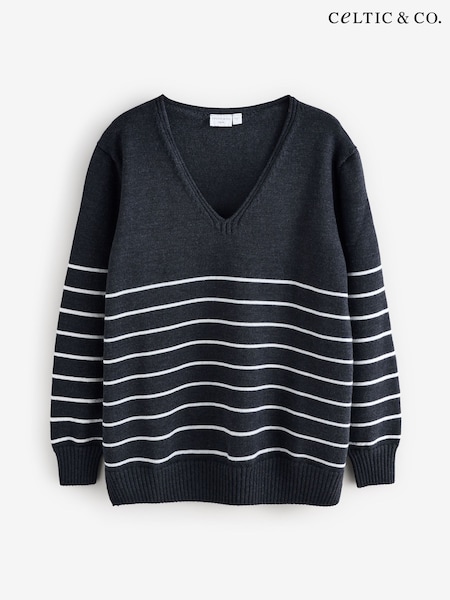 Celtic & Co. Merino V-Neck Jumper (F65554) | £139