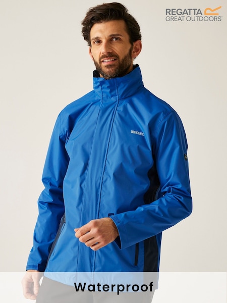 Regatta Blue Mens Matt Waterproof Jacket (F65640) | £49