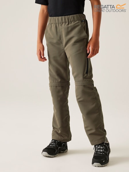 Regatta Green Kids Sorcer Zip Off Trousers III (F65676) | £21