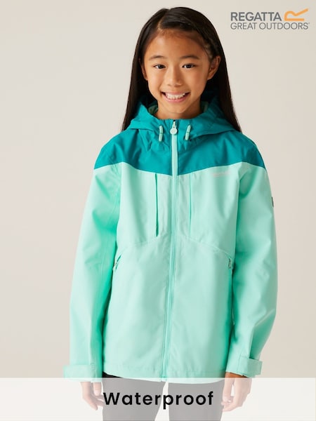Regatta Light Blue Kids Highton VI Waterproof Jacket (F65699) | £49