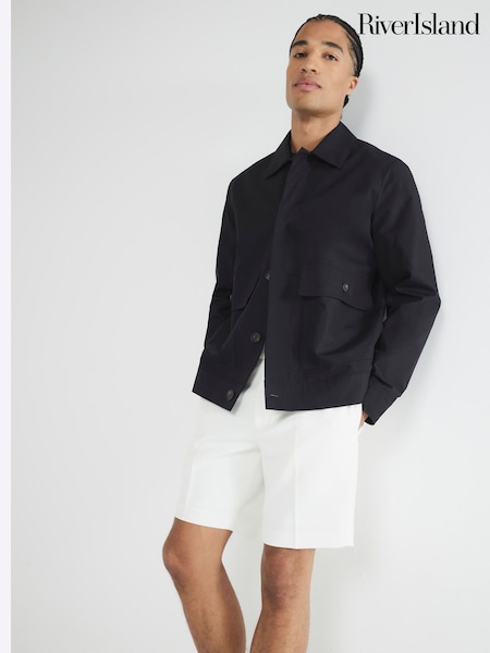 River Island White Waffle Shorts (F65835) | £30