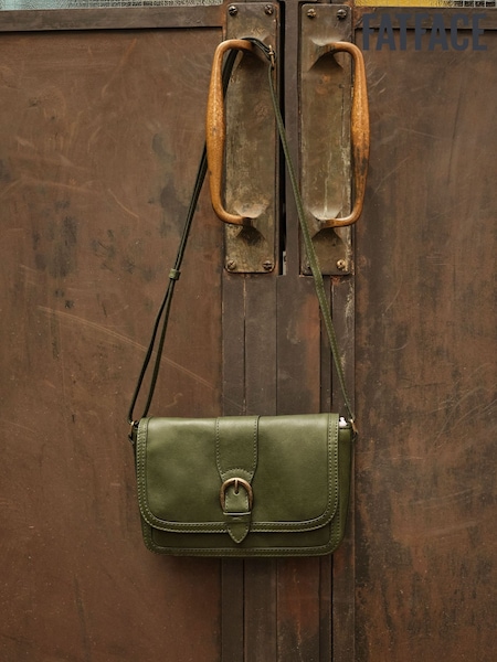 FatFace Mabel Green Buckle Crossbody Bag (F65914) | £69.50