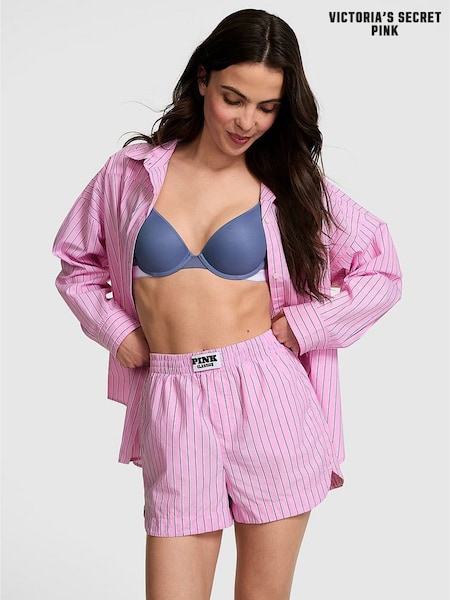 Victoria's Secret PINK Pink Lollipop Stripe Boyfriend Boxer Pyjama Shorts (F65927) | £35