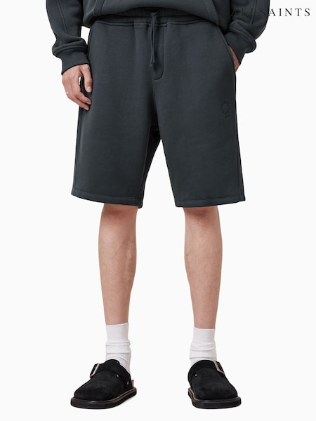 AllSaints Blue 100% Organic Cotton Haven Sweat Shorts (F65943) | £89
