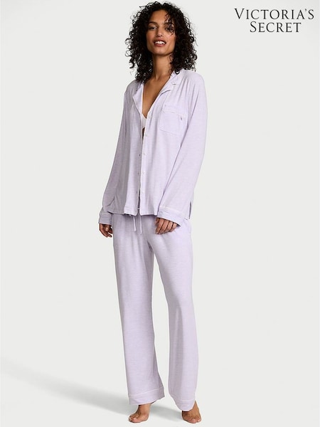 Victoria's Secret Lavender Purple Modal Long Pyjama Set (F65956) | £59