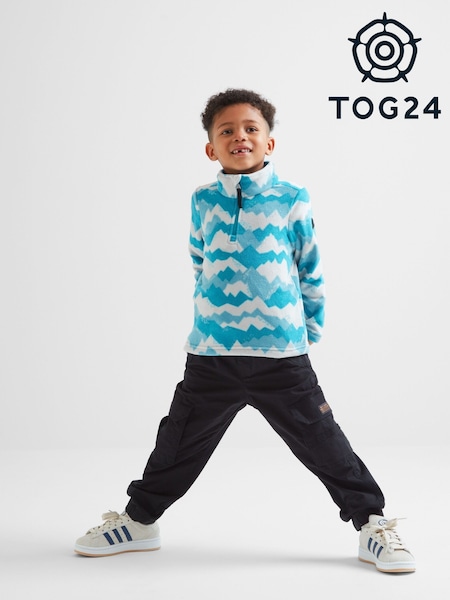 Tog 24 Blue Dark Toffolo Kids ZipNeck Fleece (F65978) | £24
