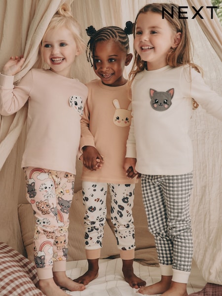 Pet Print Snuggle Pyjamas 3 Pack (9mths-10yrs) (F65987) | £27 - £34
