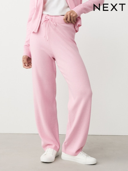 Blush Pink Super Soft Co-Ord Knitted Joggers (F66018) | £38