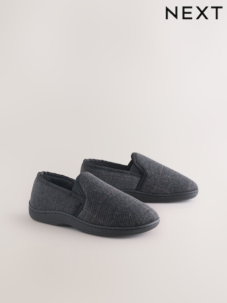 Black Closed Back Slippers (F66095) | £20