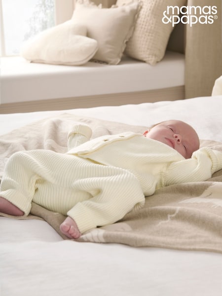 Mamas & Papas Mamas & Papas Knitted 100% Cotton Cardigan & Leggings set (F66194) | £32