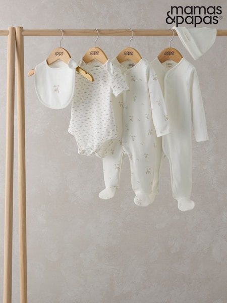 Mamas & Papas Duckling White Outfit 5 Piece Set (F66212) | £32