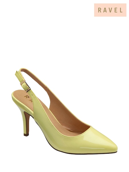 Ravel Yellow Slingback Court Shoes (F66327) | £60