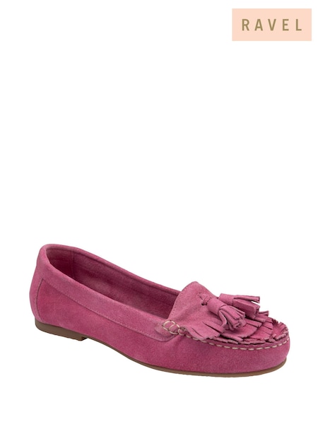 Ravel Pink Suede Shoes (F66395) | £65