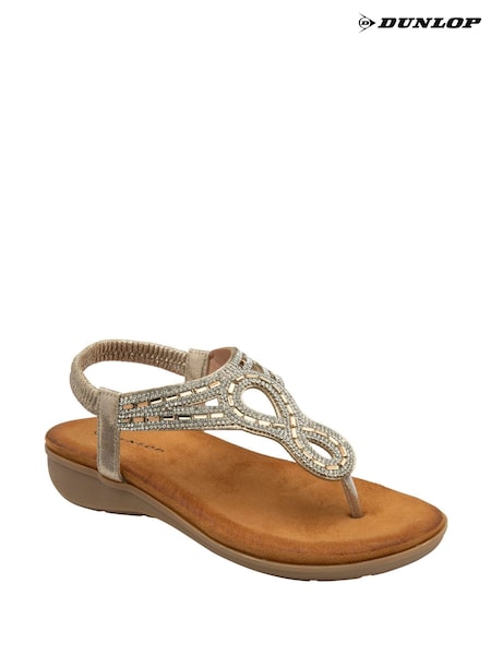 Dunlop Gold Tear-Drop Sandals (F66447) | £30