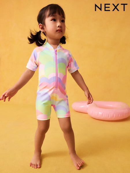 Rainbow Wave Sunsafe Swimsuit (3mths-10yrs) (F66545) | £13 - £15