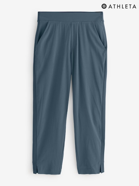 Athleta Grey Seasoft Mid Waisted Straight Trousers (F66561) | £70