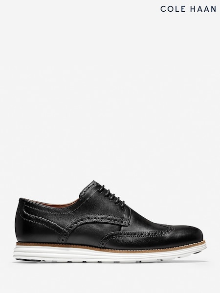 Cole Haan Men Originalgrand Wingtip Oxford Black Shoes (F66570) | £120