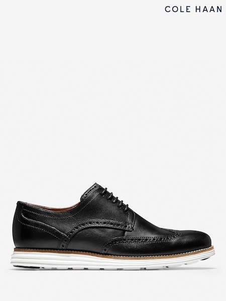 Cole Haan Mens OriginalGrand Wingtip Oxford Black Shoes (F66639) | £120