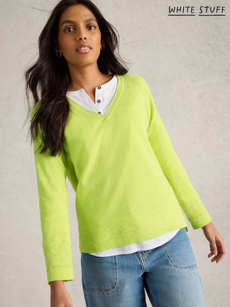 White Stuff Yellow Naria Jumper (F66650) | £49
