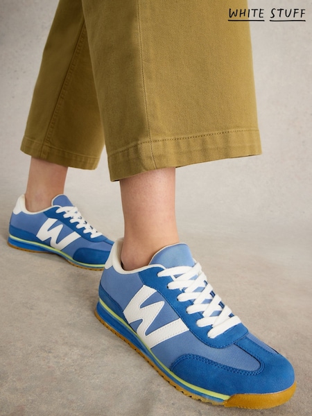 White Stuff Blue Lucy Trainers (F66660) | £59