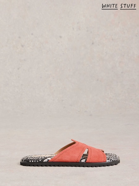 White Stuff Orange Floral Print Flip Flops Sandals (F66662) | £55