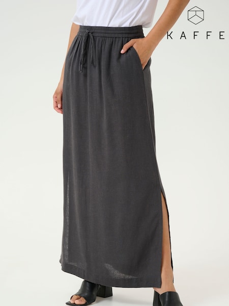 Kaffe Grey KAmilia Midi Skirt (F66721) | £50
