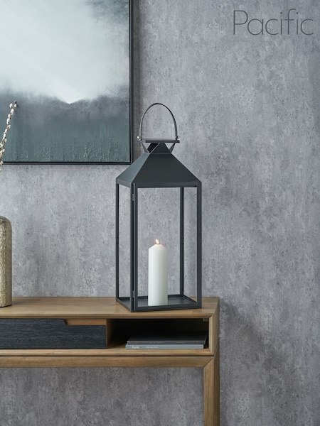 Pacific Lifestyle Black Glass Lantern (F66776) | £70
