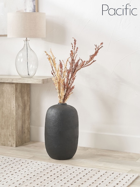 Pacific Lifestyle Black Fibrestone Decorative Vase Tall (F66783) | £80