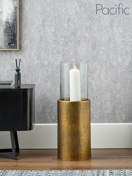 Pacific Lifestyle Antique Brass Metal and Clear Glass Large (F66836) | £130