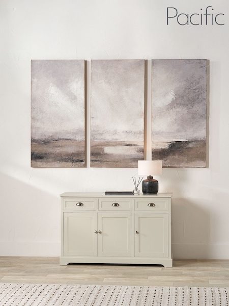 Pacific Lifestyle 3 Pack Grey Landscape Canvases with Black Frames (F66849) | £299