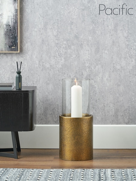 Pacific Lifestyle Antique Brass Metal and Clear Glass Small (F66855) | £120