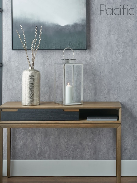 Pacific Lifestyle Silver Glass Rectangular Large Lantern (F66860) | £50