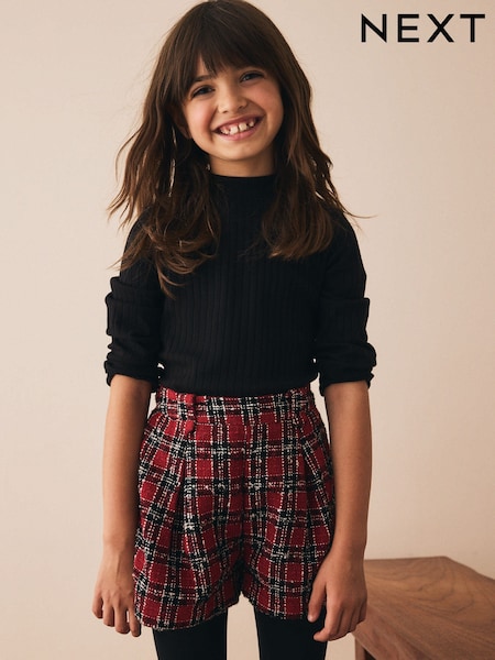 Red Check Shorts (3-16yrs) (F66886) | £16 - £21