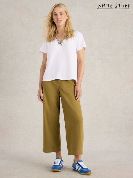 White Stuff White Lucia Embroidered Top (F66920) | £45