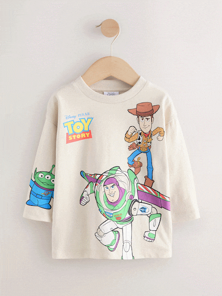 Neutral Toy Story Long Sleeve T-Shirt (3mths-8yrs) (F67039) | £11 - £13