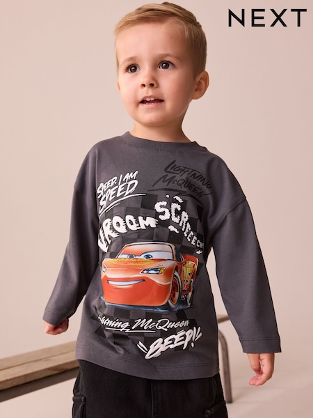 Charcoal Grey Disney Cars Long Sleeve T-Shirt (9mths-8yrs) (F67045) | £10 - £12