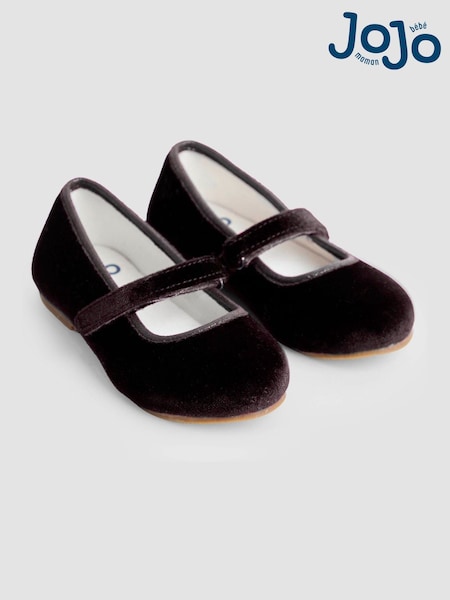 JoJo Maman Bébé Black Ballet Shoes (F67050) | £19.50 - £21.50