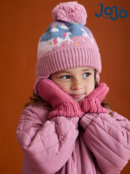 JoJo Maman Bébé Light Pink Mittens (F67067) | £15.50