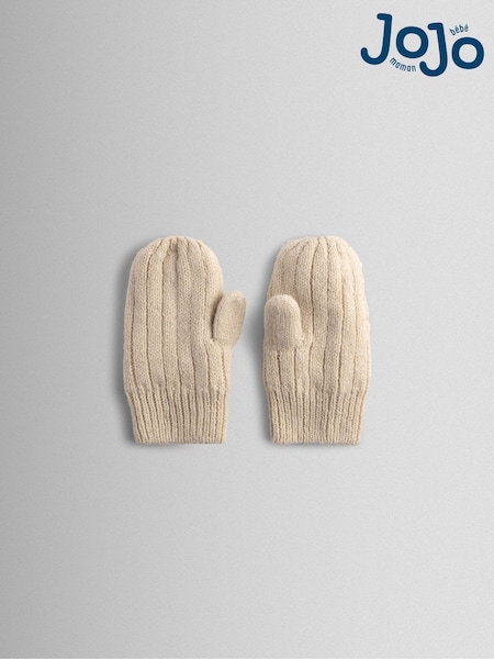 JoJo Maman Bébé Cream Mittens (F67082) | £15.50