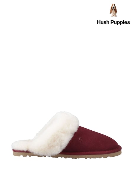 Hush Puppies Red Samantha Mules Slippers (F67257) | £65