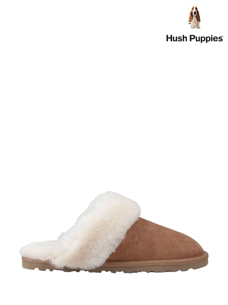 Hush Puppies Samantha Brown Mules Slippers (F67260) | £65