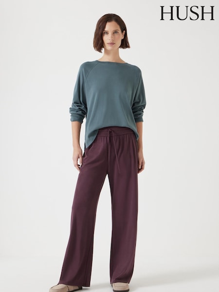 Hush Brown Amie Wide Leg Joggers (F67274) | £60