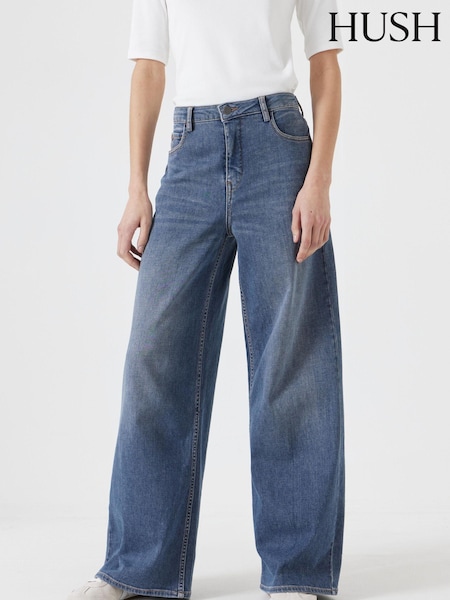 Hush Blue Agnes Wide Leg Jeans (F67294) | £100
