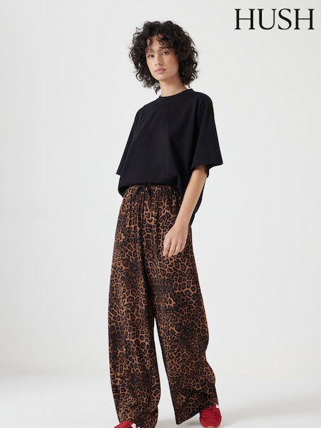 Hush Animal Print Petunia Printed Trousers (F67301) | £90