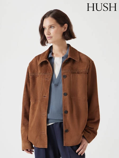 Hush Brown Suede Jacket (F67355) | £400