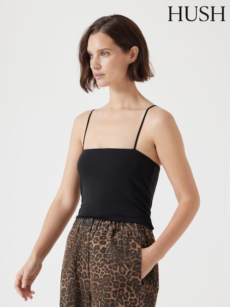 Hush Black Sarah Skinny Strap Cami (F67356) | £32