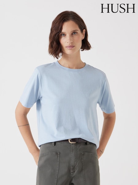Hush Blue 100% Cotton Rosie Regular Fit T-Shirt (F67366) | £32