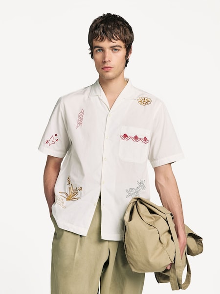Universal Works White Minari Shirt Poplin Shirt (F67703) | £170