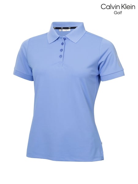 Calvin Klein Golf Blue Club Polo Shirt (F67718) | £30